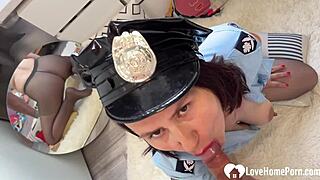police milf, you love sucking my huge cock at your place right?