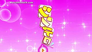 big titted hentai teen bends over for doggystyle creampie after intense blowjob