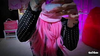 BANDIT WHORE girlfriend milks massive load with oiled lactating massage and creampie.