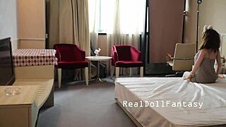 Cheap Asian Fuck Doll Pounds Missionary in Sleazy Hotel