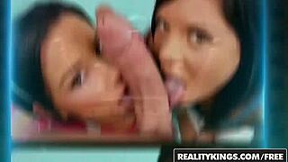 cfnm 4some gangbang with ash hollywood natalia starr brooklyn chase clothed vs naked cocks reality kings