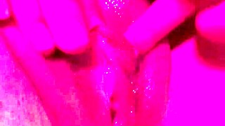 hot girl strips passionately fingers pussy in sensual solo tease