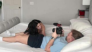 whoa this busty latina brunette alexa chains rides big cock chained up bts 😍🔥