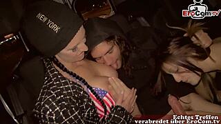 Young girl picks up strangers on street