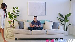 trophy wife izi blu spills milf secrets while sharing son's cock?