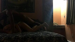 Brunette Beckons Black in Hotel Room