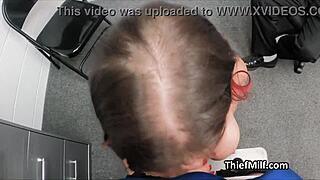 slutty mature's office threeway tease?