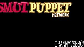 granny claudie dark feels the thrill prepping her ass for massive bbc with toy