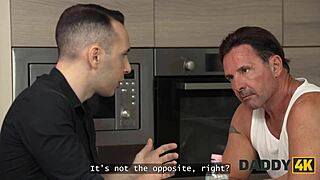 daddy4k obedient naughty son's girlfriend glasses natural tits pussy