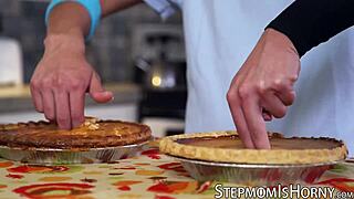 horny stepmom cory chase rides young dude's monster cock cowgirl style