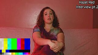 hazel redfaced in casting interview pt2 with big black monster cock talk