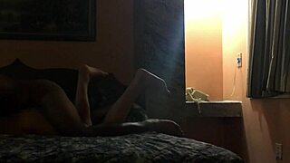 Brunette Beckons Black in Hotel Room