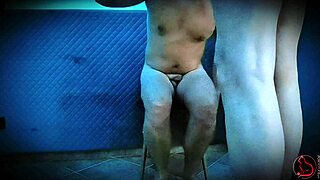 RED CAT EDGES SLAVE FAN AND RUINS HIS MASSIVE ORGASM!