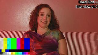 hazel redfaced in casting interview pt2 with big black monster cock talk