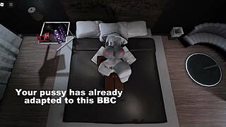 Bbc pounds big ass hooker mercilessly in roblox hotel condo.