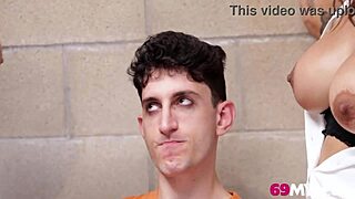 good milf cop and bad milf cop deepthroat huge tits and pussy