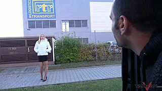 who knew milf secretary's huge tits bounce wild in pounding taxi van?