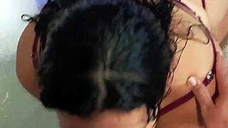 Colombian Housewife Celebrates Valentine's Creampie Jacuzzi Fuck with Cousin