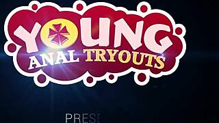 young blonde anus stretched huge in first anal tryout