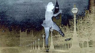 Vintage Lesbians LICK beaver in antique GROUP scene