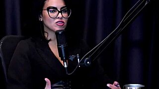 barbara sol teases bia hot in podcast prelims sheer red lingerie