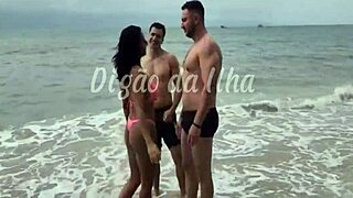 Stranger Fucked on Beach Sand with Friend Bruno Abate