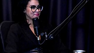 barbara sol teases bia hot in podcast prelims sheer red lingerie