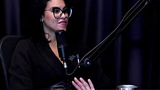 barbara sol teases bia hot in podcast prelims sheer red lingerie