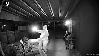 Wife bent over outdoor for public creampie deepthroat suck