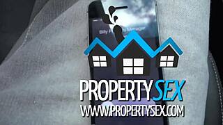 Landlord Busts Hot Shaved Pussy Chick Bent Over Monster Cock Doggystyle Cumshot