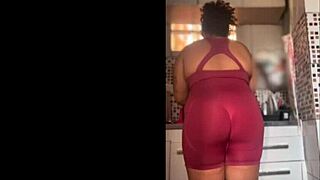 My bbw ebony unleashes her best loud farts from that big ass