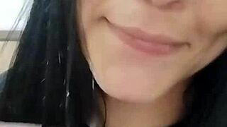 SUCKING STEPBRO'S RAW COCK WHILE I FINGER MY WET PUSSY!