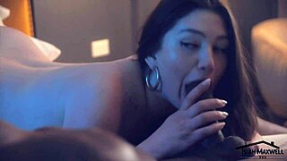 busty goddess rubs clit to orgasm on monster bbc