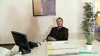 feel the raw thrill as brunette bends for interactive pov doggystyle pounding