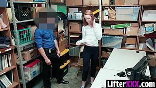 Teen Shop Lifter Caught Stripped Fucked Hard By Cop In Garage