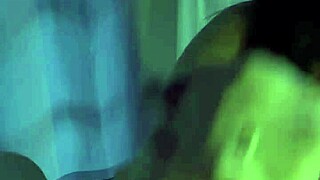 The young Brazilian wife with big ass and tattoos sucks his cock so tasty after flashing her natural tits