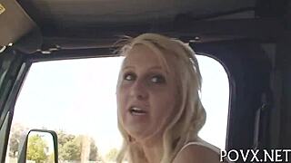 Destiny Jaymes teen takes rough pov cock sucking pussy pounding hard!