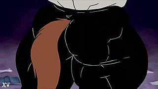 beast muscle growth transformation furry bodybuilder cock