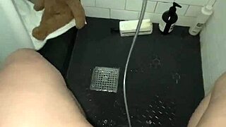 Arab elite saudi teen squirts tight pussy in shower wanna see her perfect body moan?