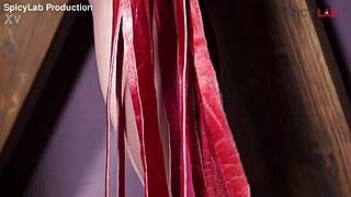 Bound Blonde Slut's Big Tits Bounce During Ass and Mouth Gangbang Spanking!