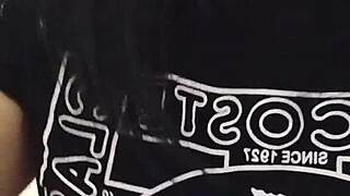 SUCKING STEPBRO'S RAW COCK WHILE I FINGER MY WET PUSSY!