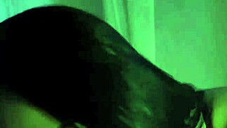 The young Brazilian wife with big ass and tattoos sucks his cock so tasty after flashing her natural tits