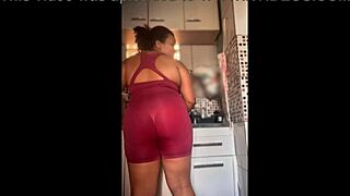 My bbw ebony unleashes her best loud farts from that big ass