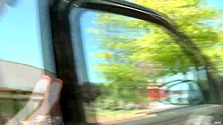 18yo babe rides big cock bent over in forest doggystyle