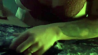 The young Brazilian wife with big ass and tattoos sucks his cock so tasty after flashing her natural tits