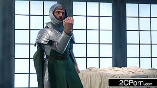 Abigail Mac and Charles Dera dive into the wild Darkstalkers xxx cosplay parody action.