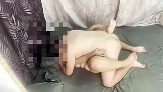 office buddy's thick curvy friend cums hard after sneaky finger fuck