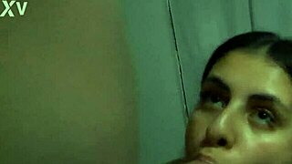 my girlfriend strips naked teases me then gives a hot blowjob