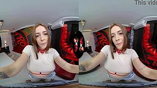 Wow! Pretty VR Latina in Sexy Lingerie Delivers Hot POV Sex!