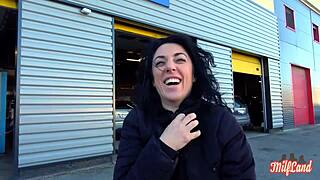 sabrina the hot french milf knows exactly how to handle two big cocks at once